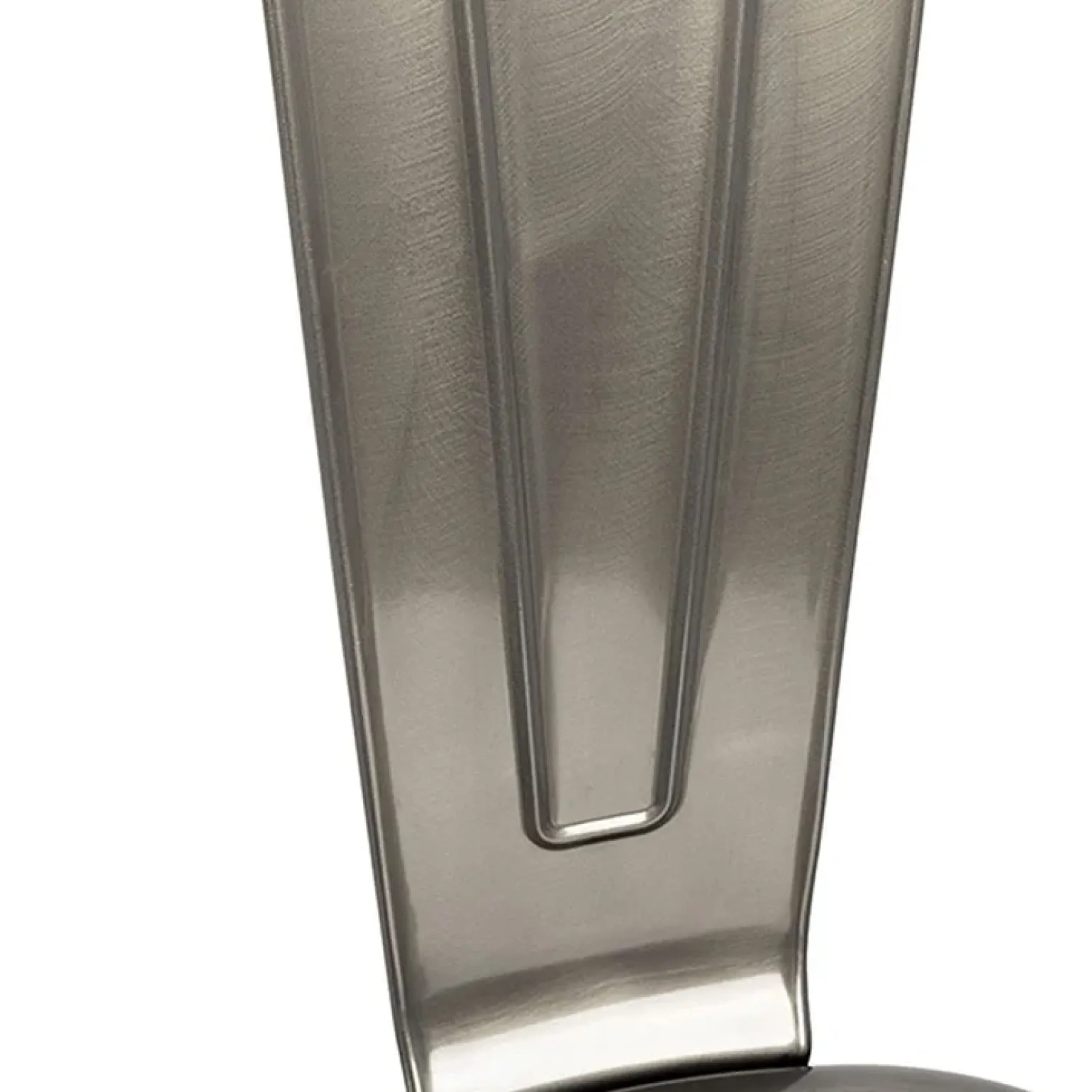 Set 2 sedie in metallo impilabili grigio laccato Lix