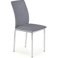 Set 4 sedie moderne in ecopelle grigio Matilde
