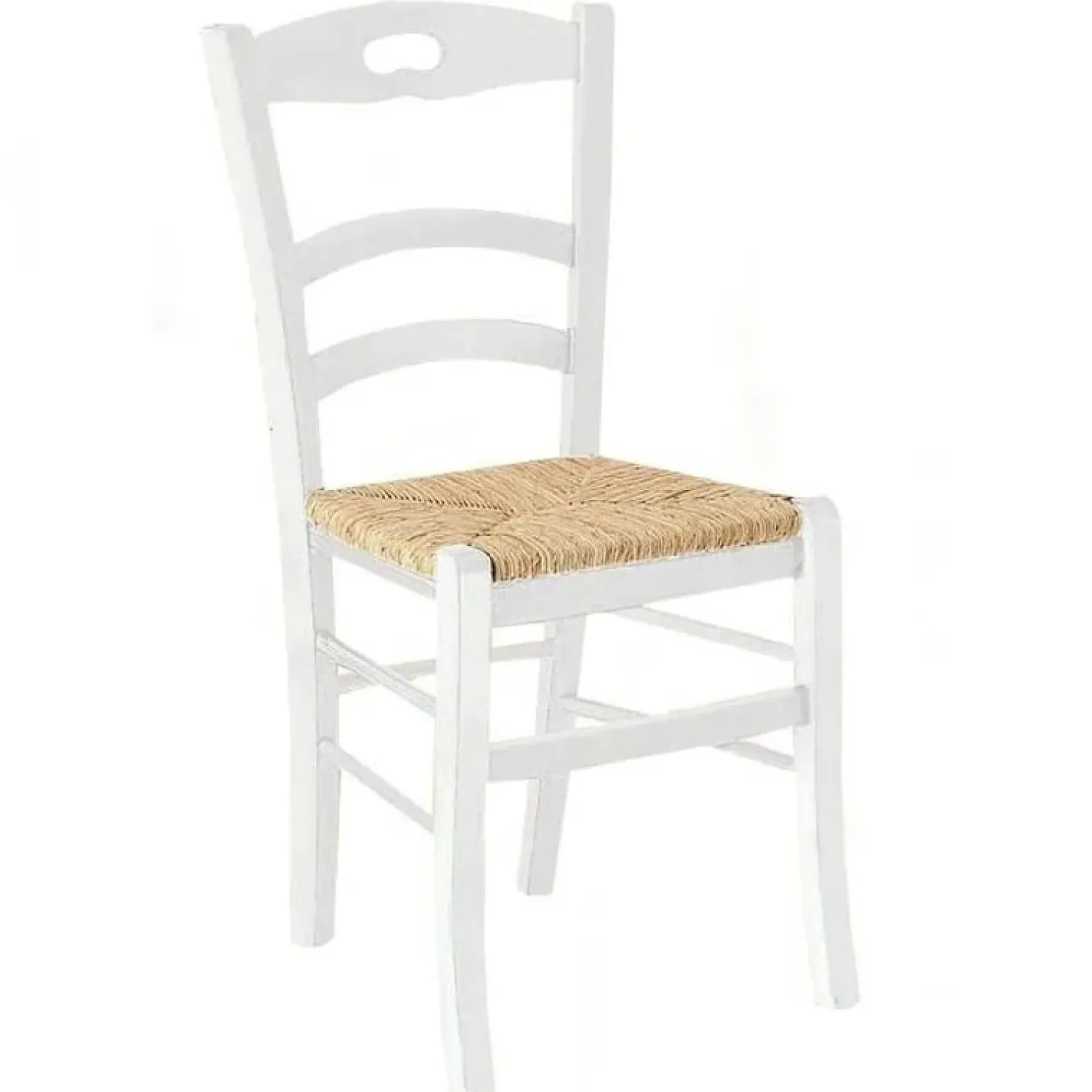 Set 2 sedie moderne in legno laccato bianco opaco Avalon Gihome®