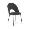 Set 4 sedie moderne in tessuto nera multicolore Pablo