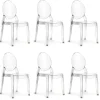 Set 6 sedie policarbonato trasparente impilabili Elisabeth Gihome®