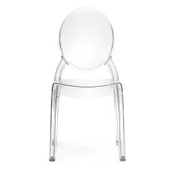 Set 6 sedie policarbonato trasparente impilabili Elisabeth Gihome®