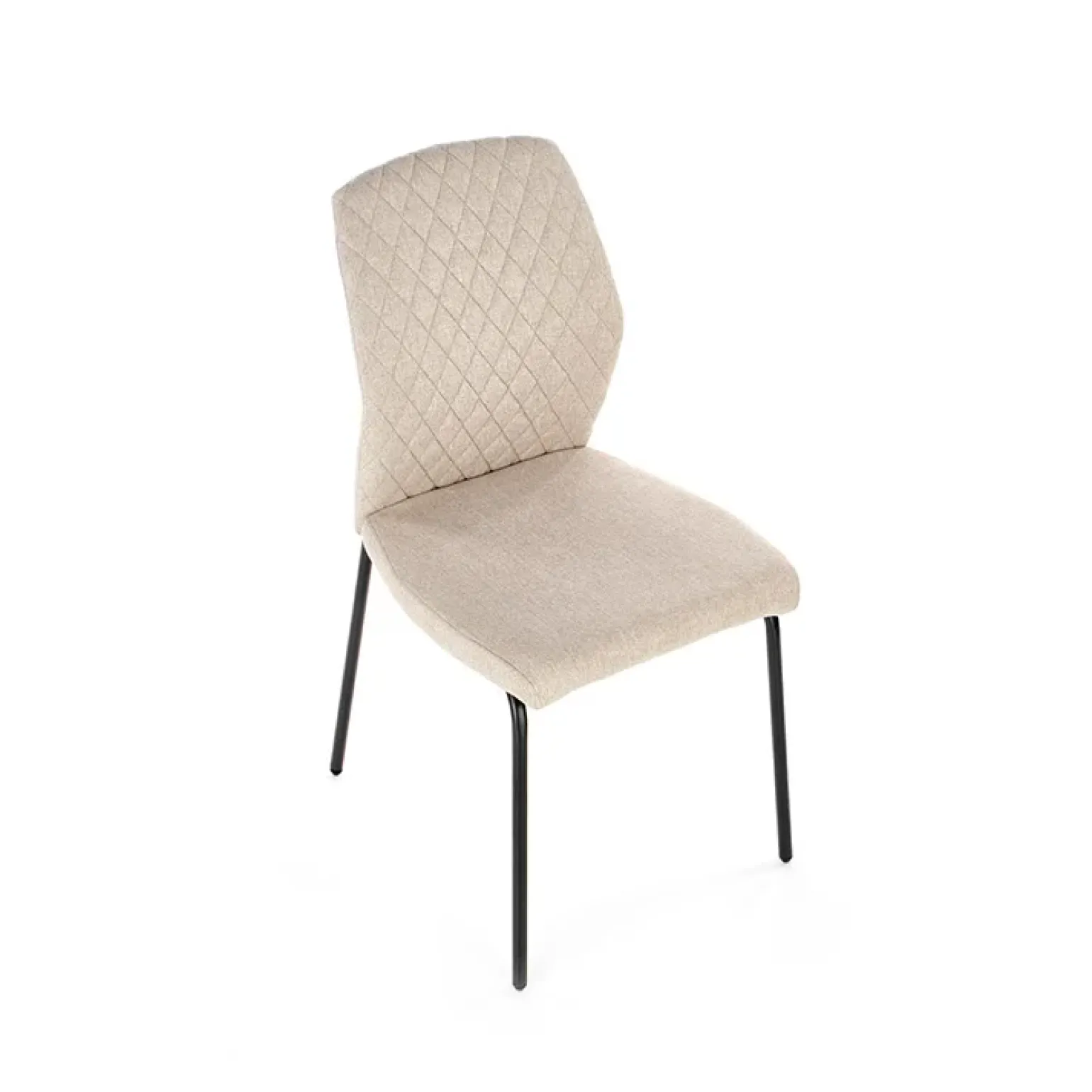 Set 4 sedie sala moderne in tessuto beige Corvo