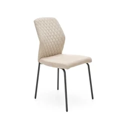Set 4 sedie sala moderne in tessuto beige Corvo
