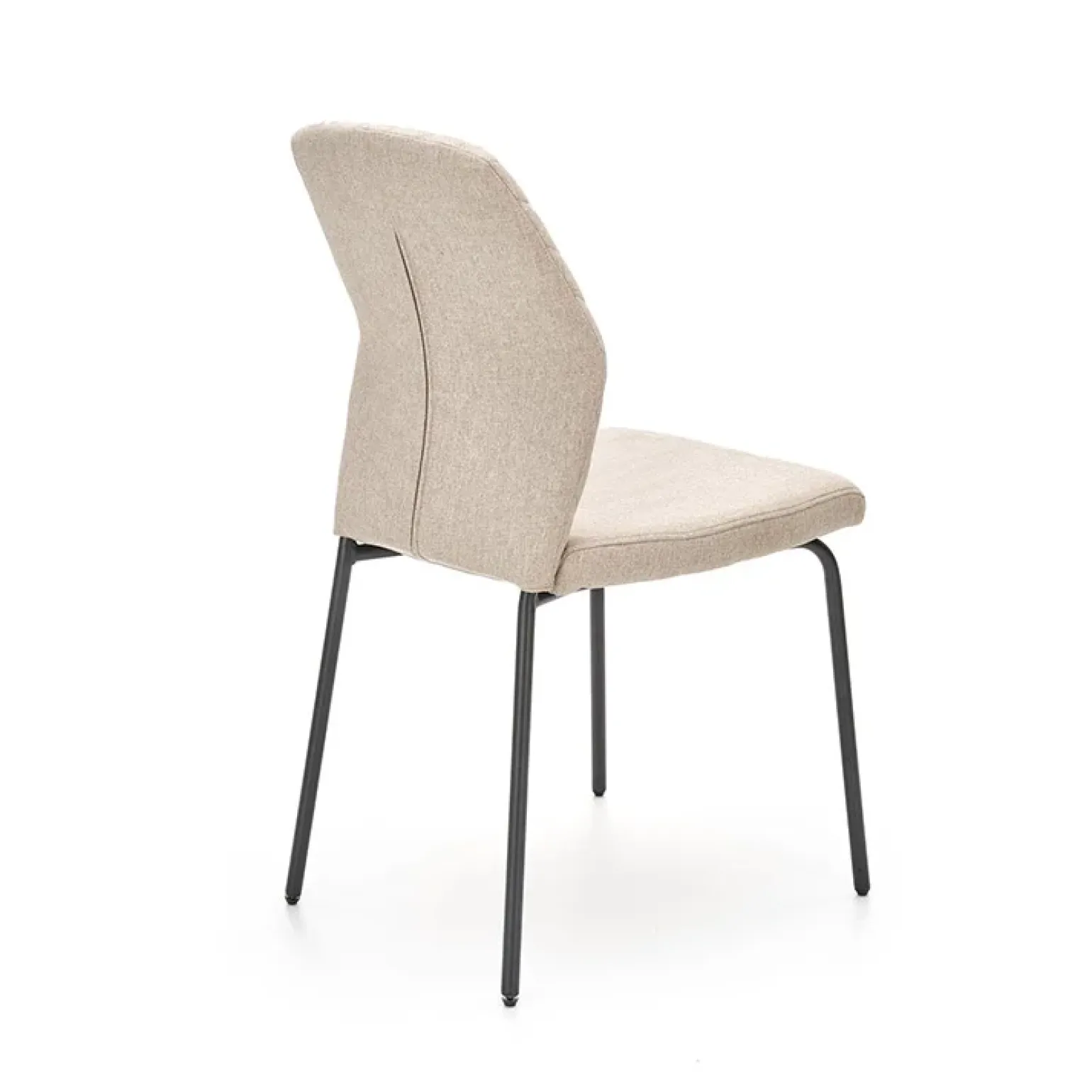 Set 4 sedie sala moderne in tessuto beige Corvo