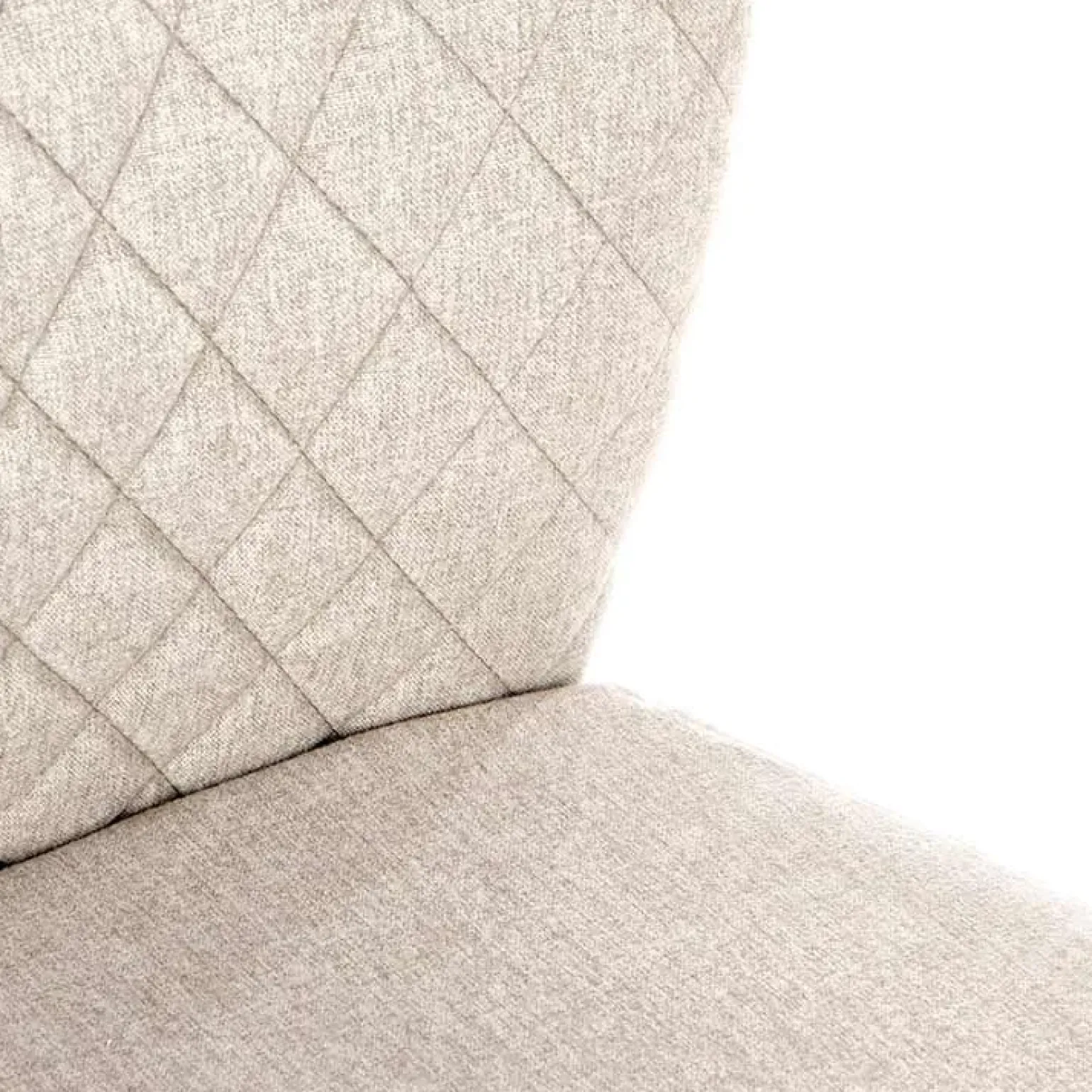 Set 4 sedie sala moderne in tessuto beige Corvo