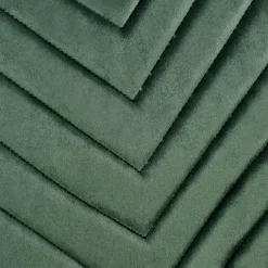 Set 4 sedie soggiorno moderne in velluto verde scuro nero Icaro