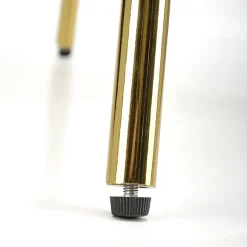 Set 2 sgabelli moderni in velluto verde scuro oro Darko