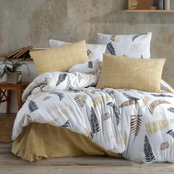 Set copripiumino matrimoniale oversize e federe 240x260cm beige Ingrid