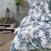 Set copripiumino singolo e federa 140x200cm verde blu Himba