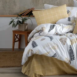 Set copripiumino singolo e federa 140x200cm beige Ingrid