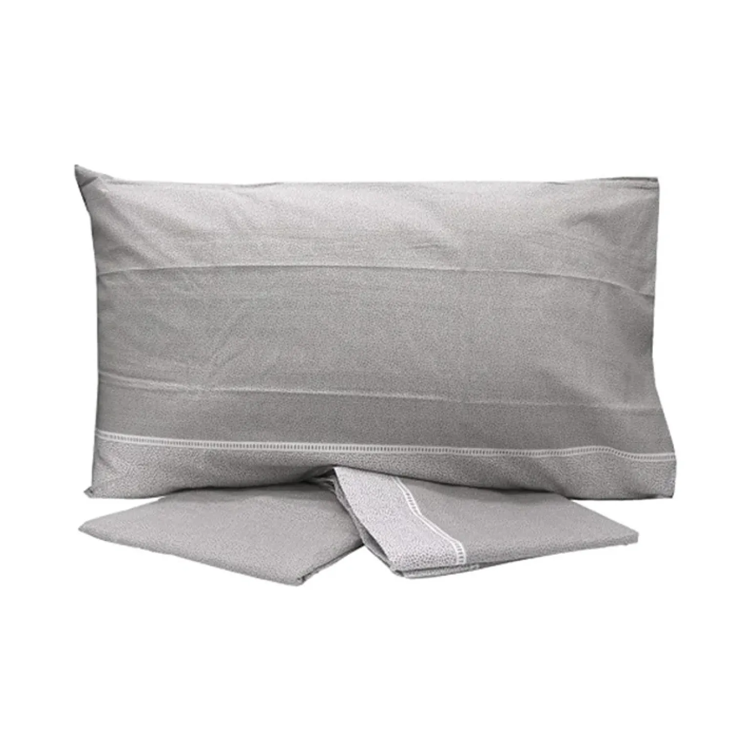 Set lenzuola matrimoniali in cotone grigio Freedom