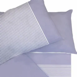 Set lenzuola matrimoniali con 4 federe in cotone lilla Strudel