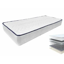 Set materasso singolo con rete a doghe 90x200cm Elisir Gihome®