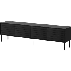 Set mobili soggiorno completo moderno nero Wild