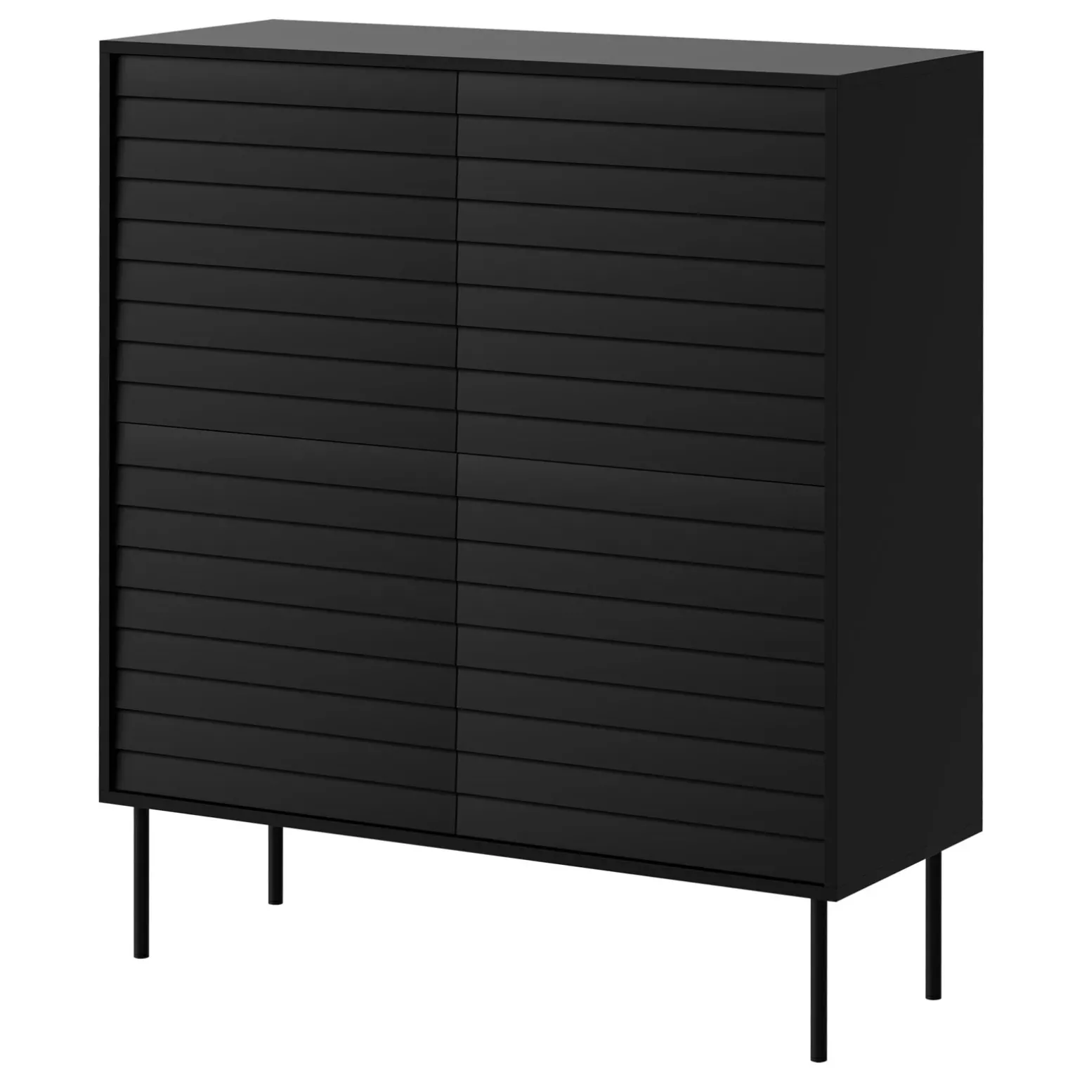 Set mobili soggiorno completo moderno nero Wild
