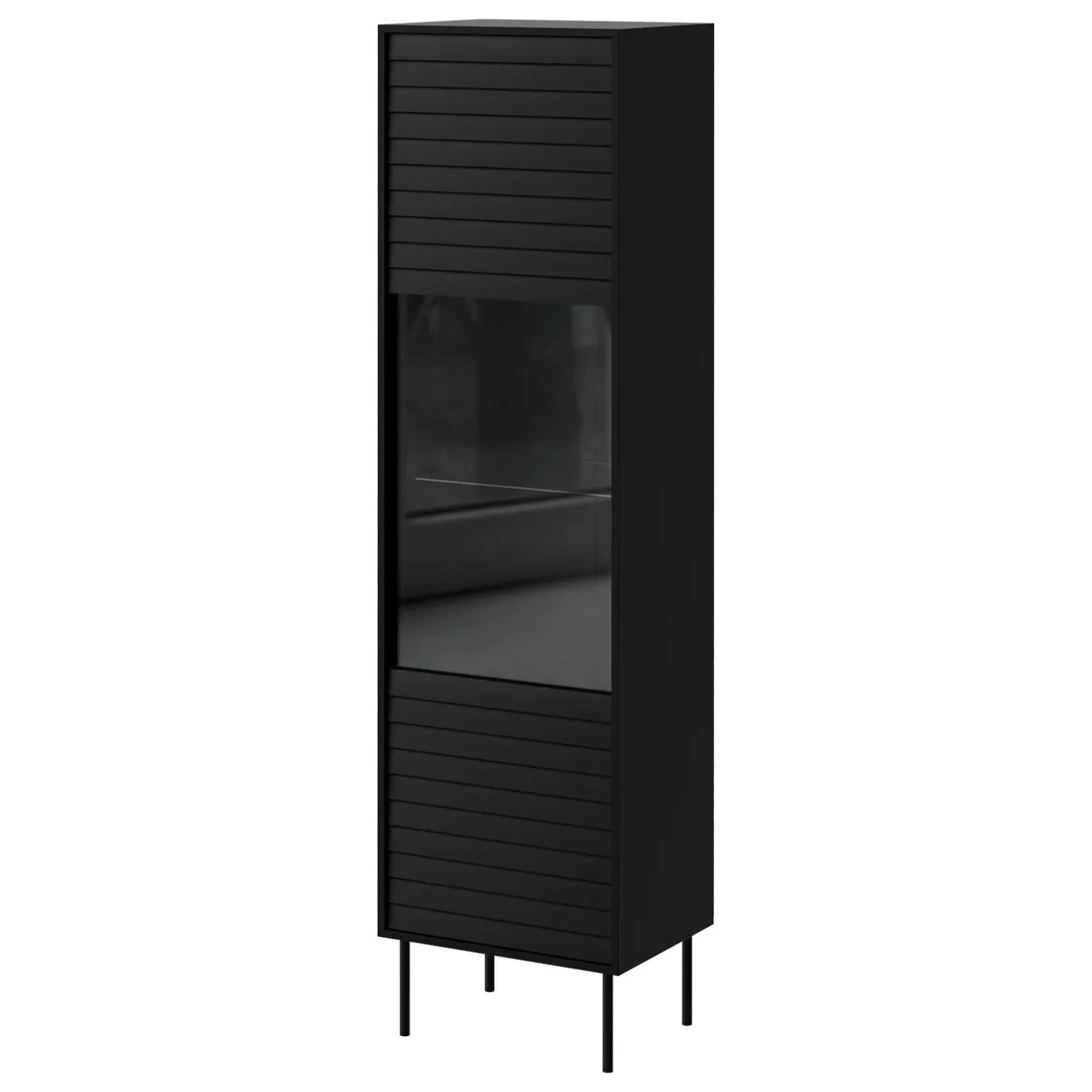 Set mobili soggiorno completo moderno nero Wild