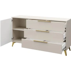 Set mobili soggiorno completo beige frontali serigrafati Miriam 1