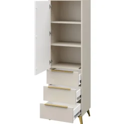 Set mobili soggiorno completo beige frontali serigrafati Miriam 1