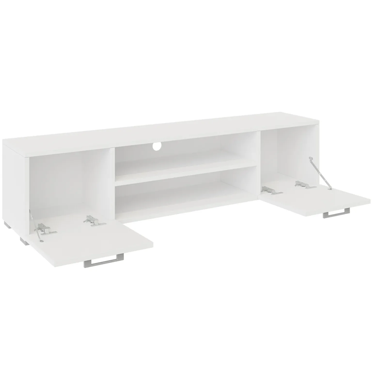 Set mobili soggiorno completo design moderno bianco Pastello