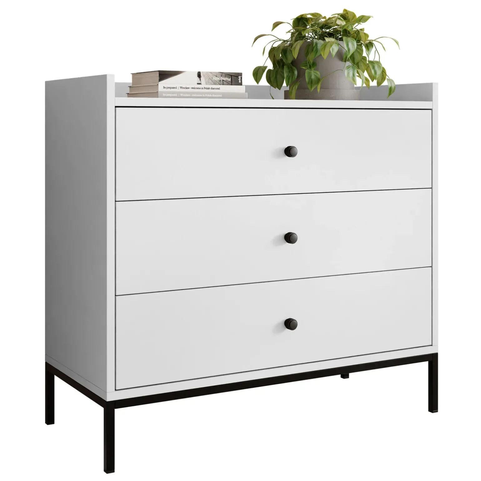 Set mobili soggiorno completo design moderno bianco Pollon 2