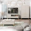 Set mobili soggiorno completo beige frontali serigrafati Miriam 2