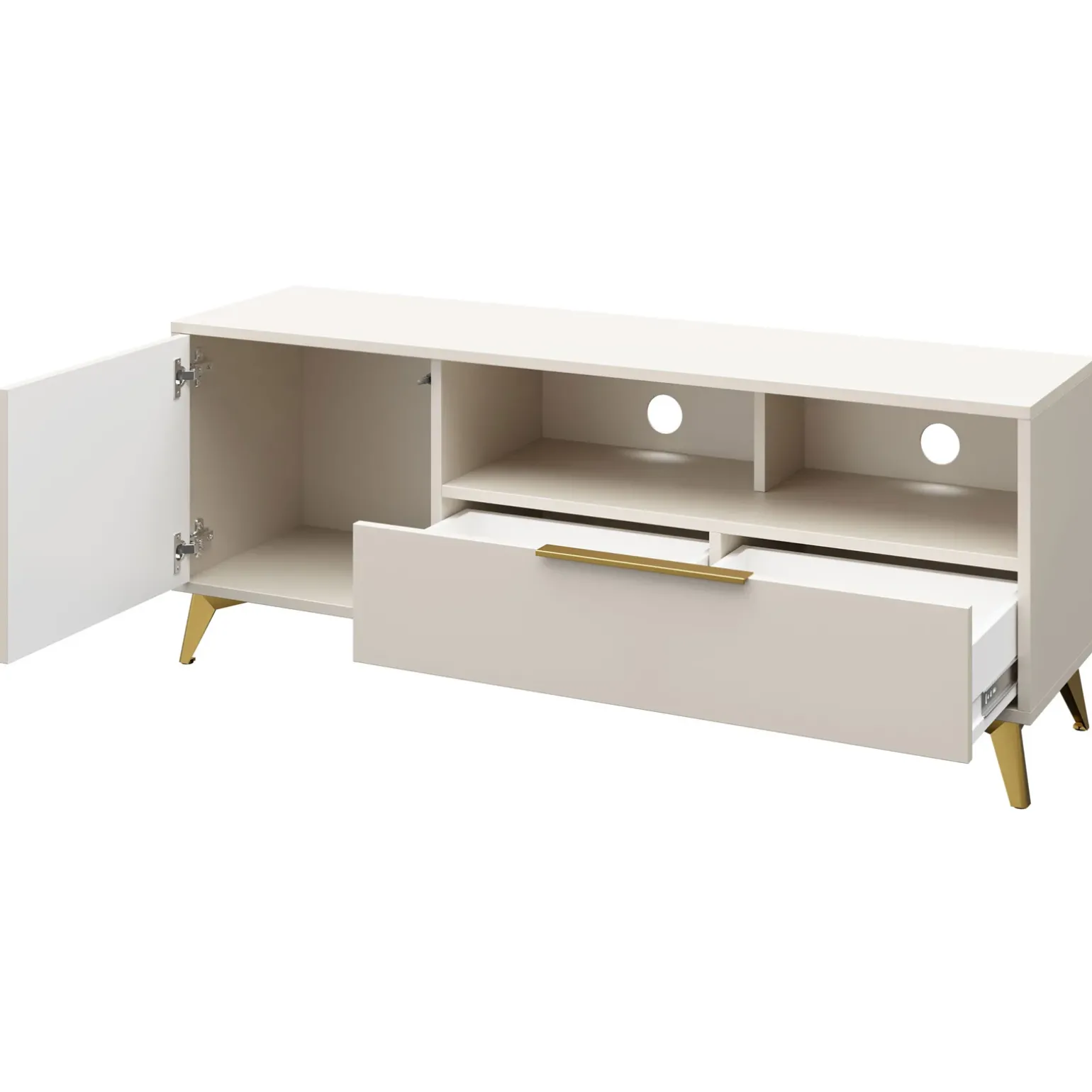 Set mobili soggiorno completo beige frontali serigrafati Miriam 2