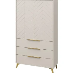 Set mobili soggiorno completo beige frontali serigrafati Miriam 2