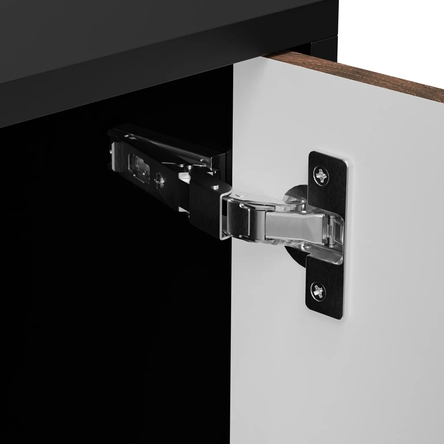 Set mobili soggiorno completo moderno noce nero Wild 2