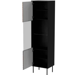 Set mobili soggiorno completo moderno noce nero Wild
