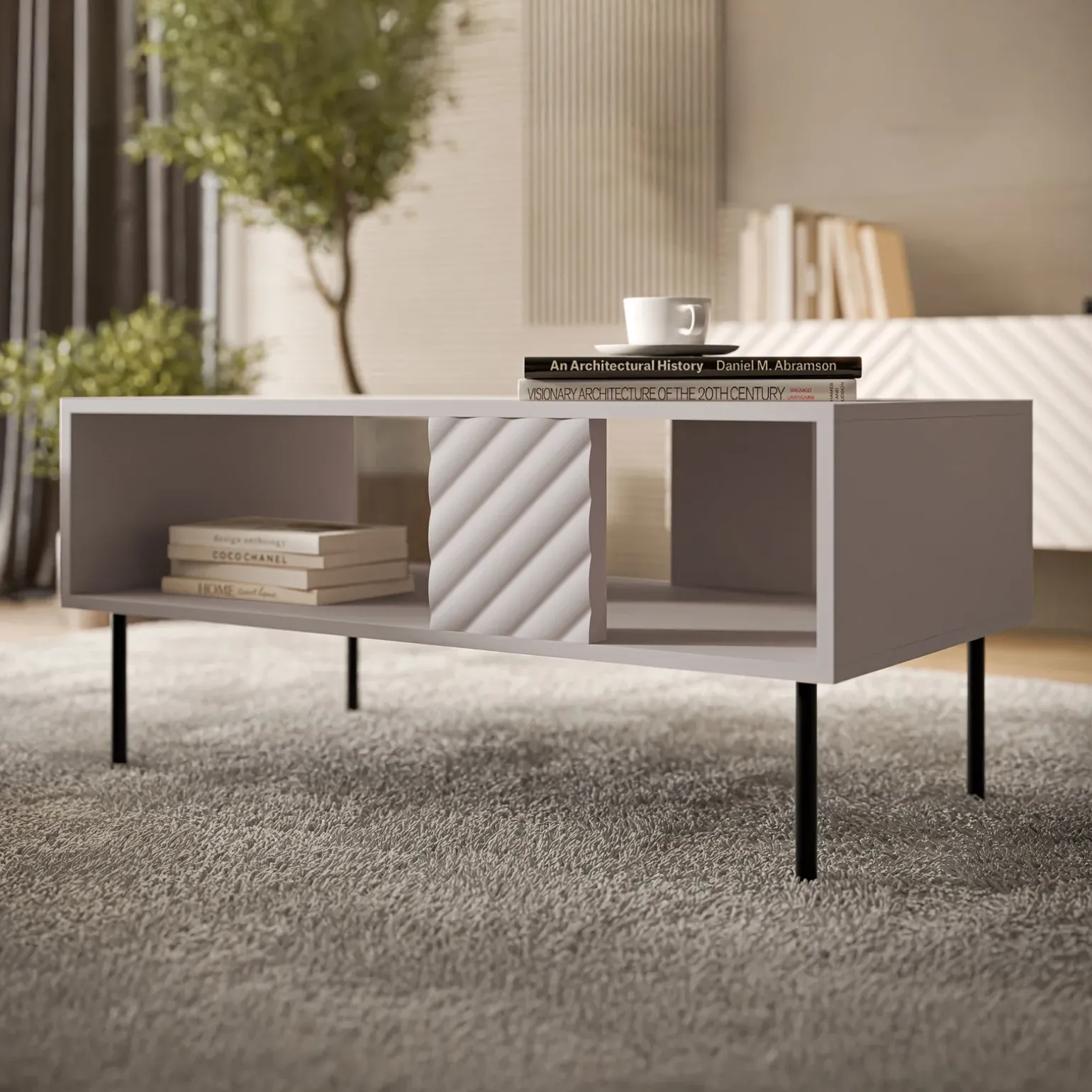 Set mobili soggiorno completo beige Daniele