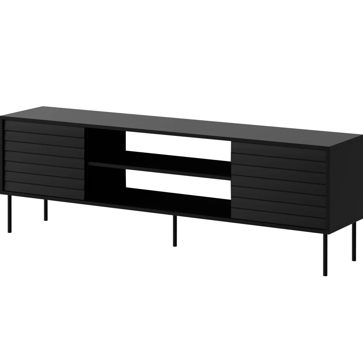 Set mobili soggiorno completo moderno nero Wild 2