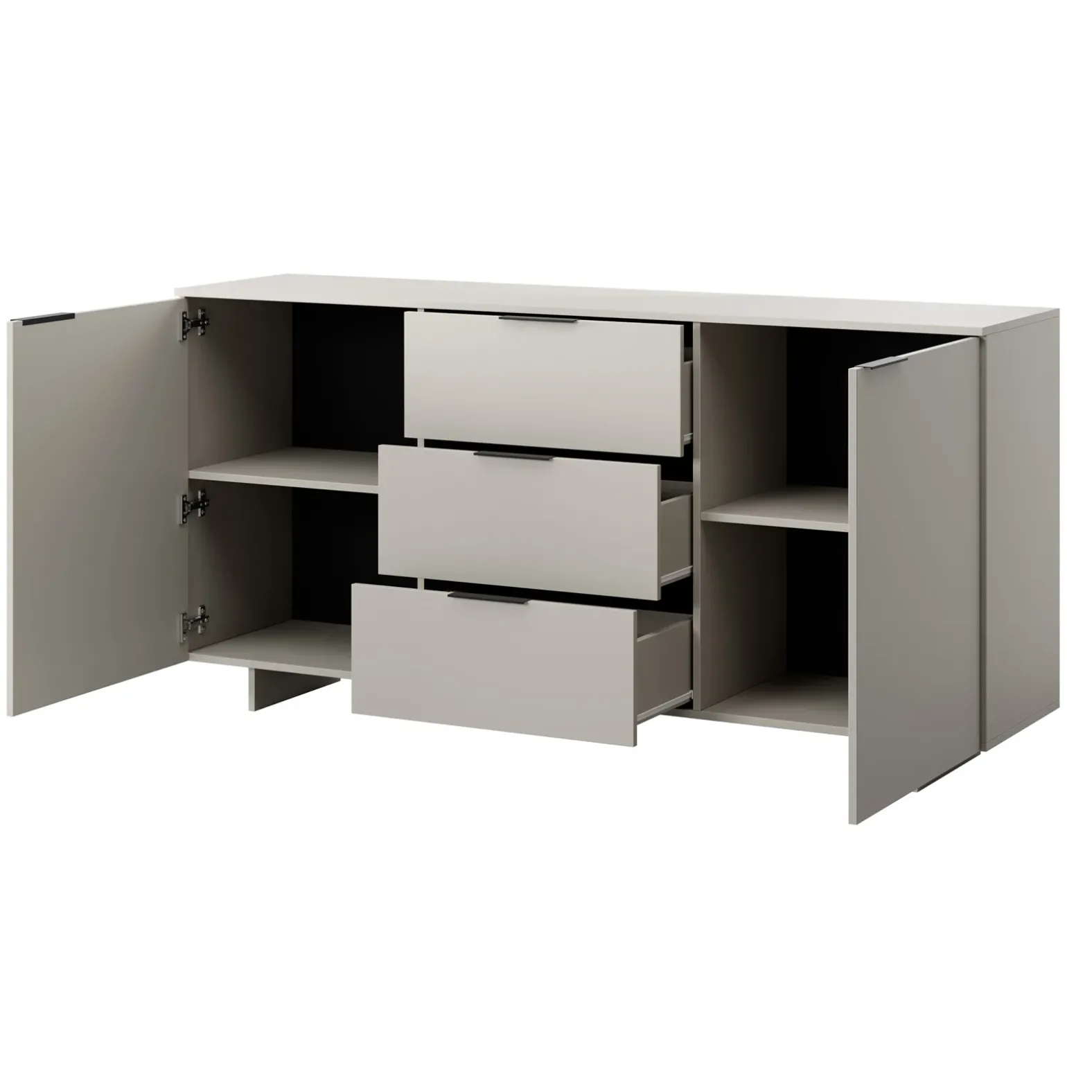 Set mobili soggiorno completo grigio Stone
