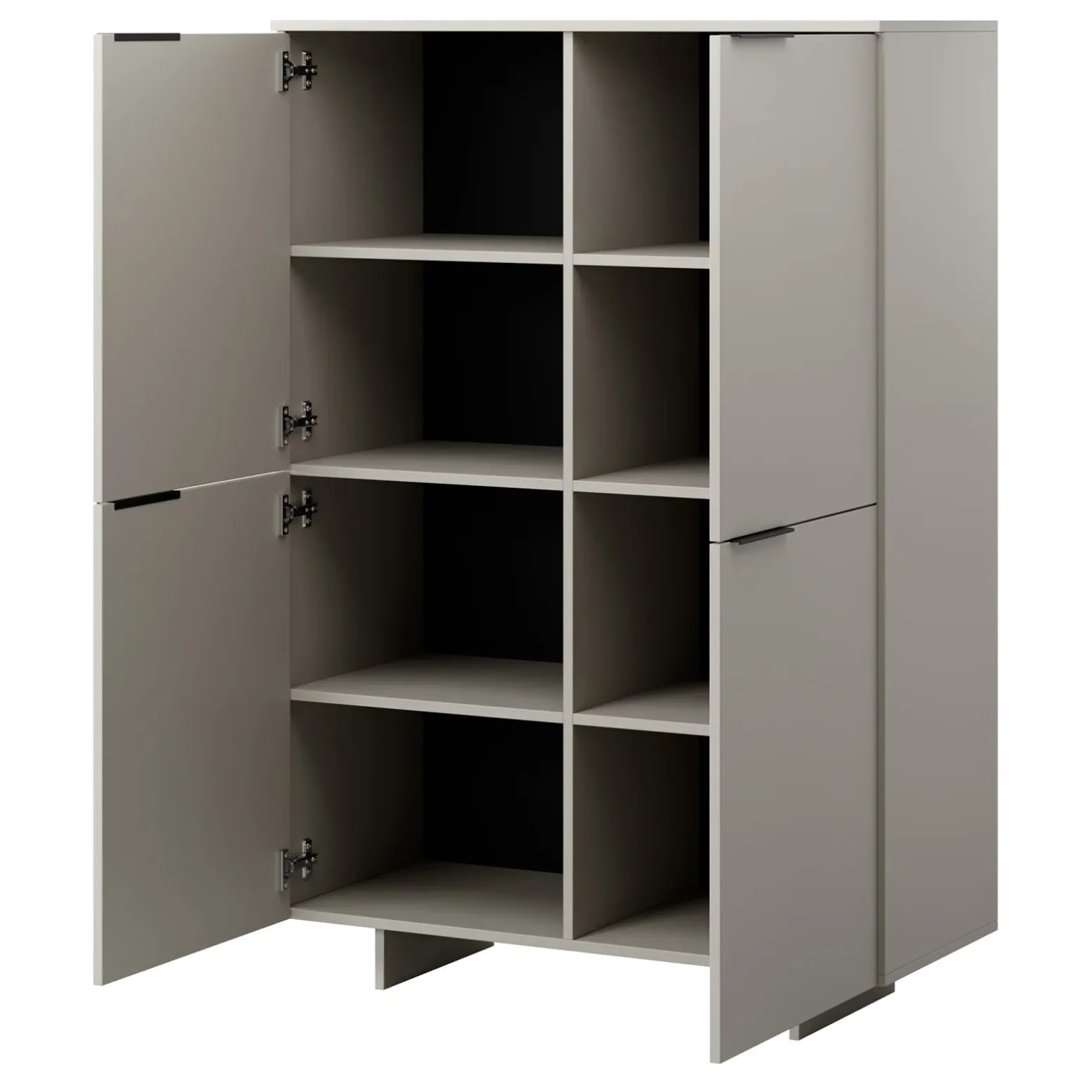 Set mobili soggiorno completo grigio Stone