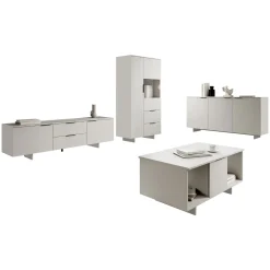Set mobili soggiorno completo grigio Stone 2