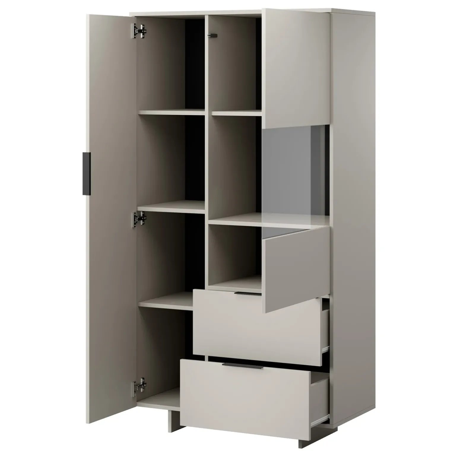 Set mobili soggiorno completo grigio Stone 2
