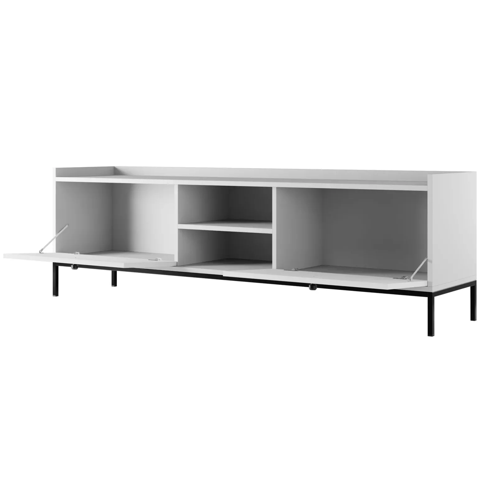 Set mobili soggiorno completo design moderno bianco Pollon