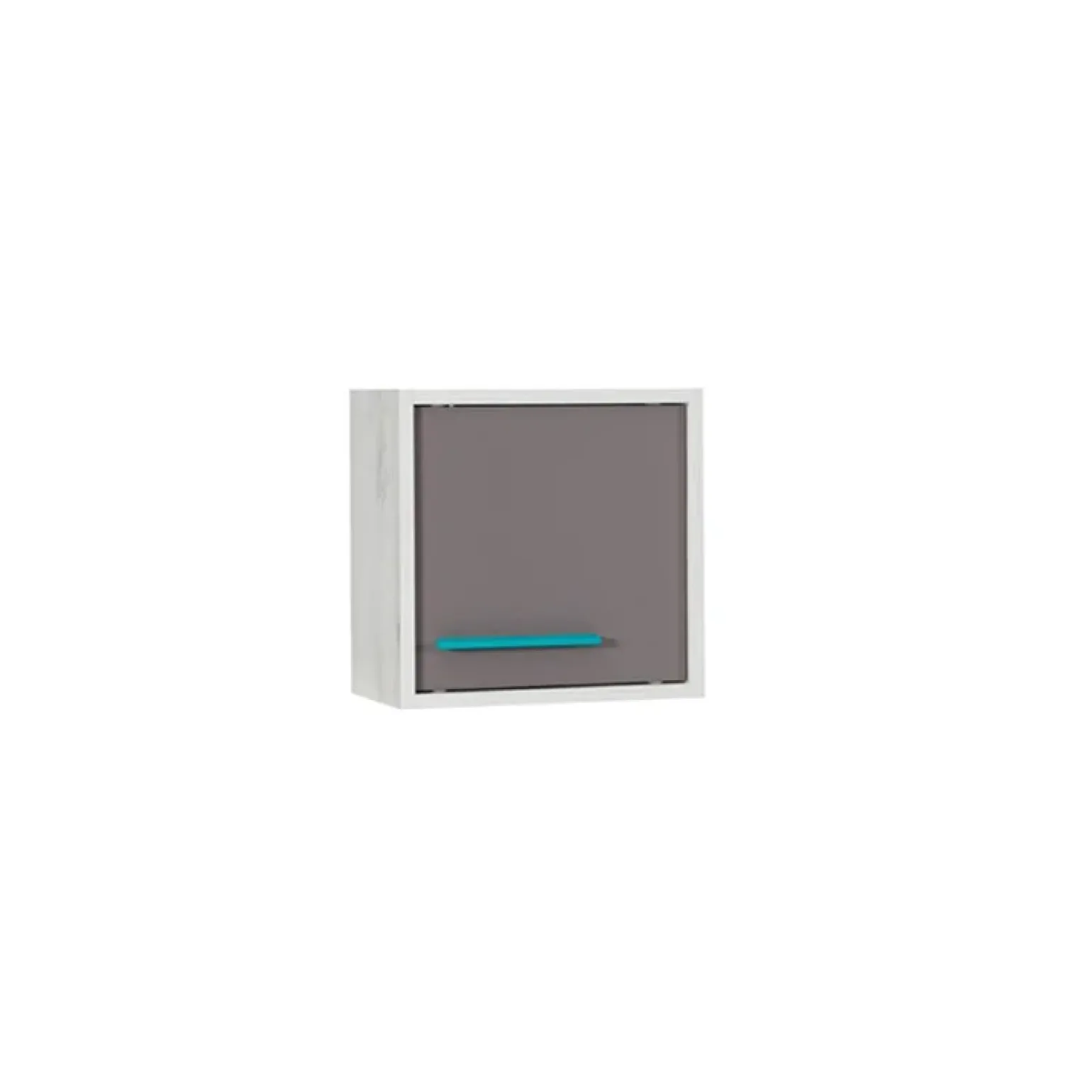 Set scrivania+armadio+colonna grigio bianco pino grigio blu Maya Gihome®