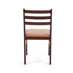 Set tavolo moderno 110x72cm + 4 sedie rovere scuro Lunelle