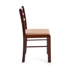 Set tavolo moderno 110x72cm + 4 sedie rovere scuro Lunelle