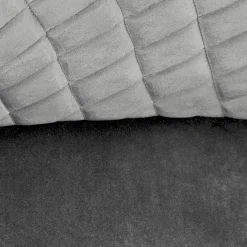 Sgabello alto regolabile con braccioli in velluto grigio nero Arsel