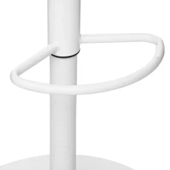 Sgabello bar design regolabile 82/103cm bianco Perry