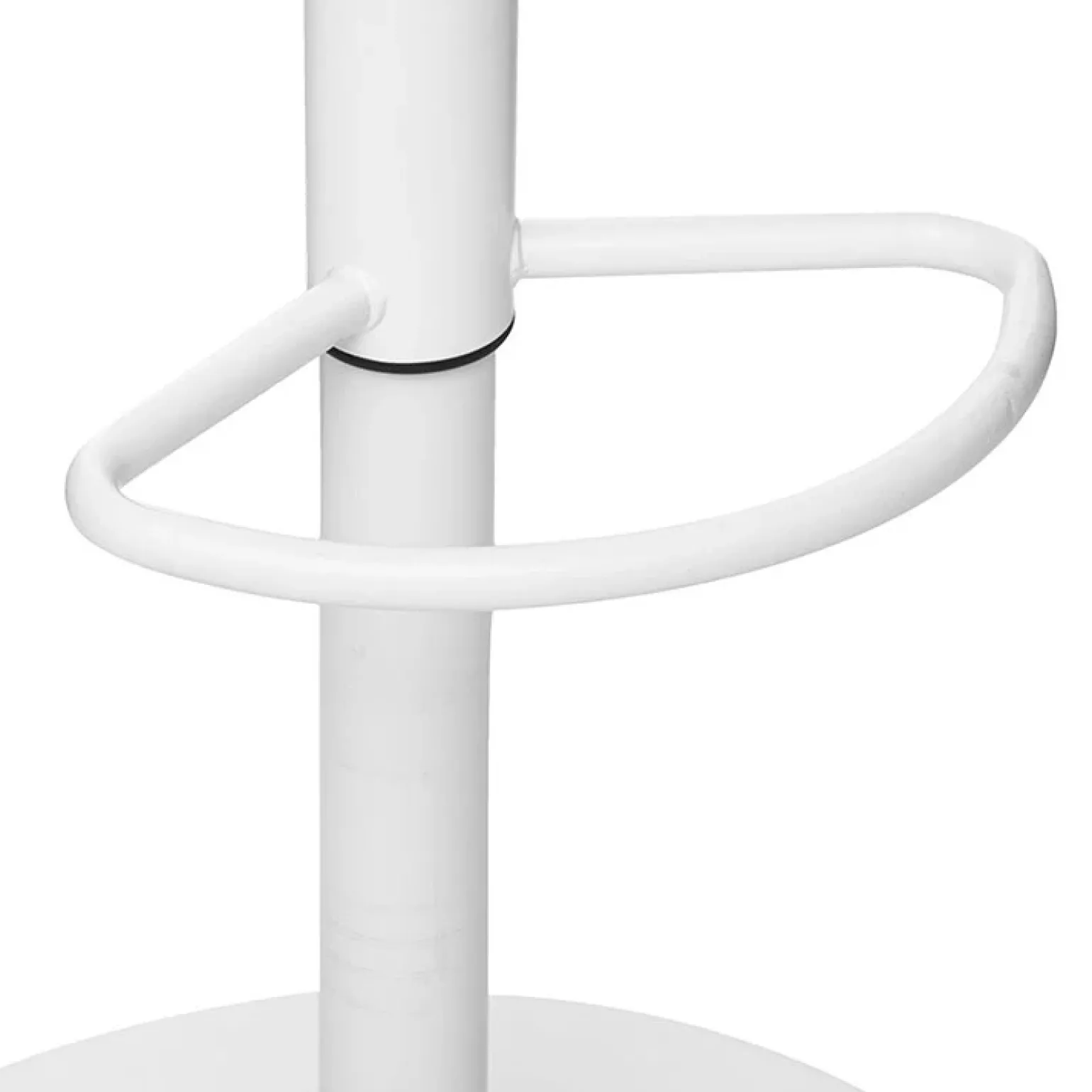 Sgabello bar design regolabile 82/103cm bianco Perry