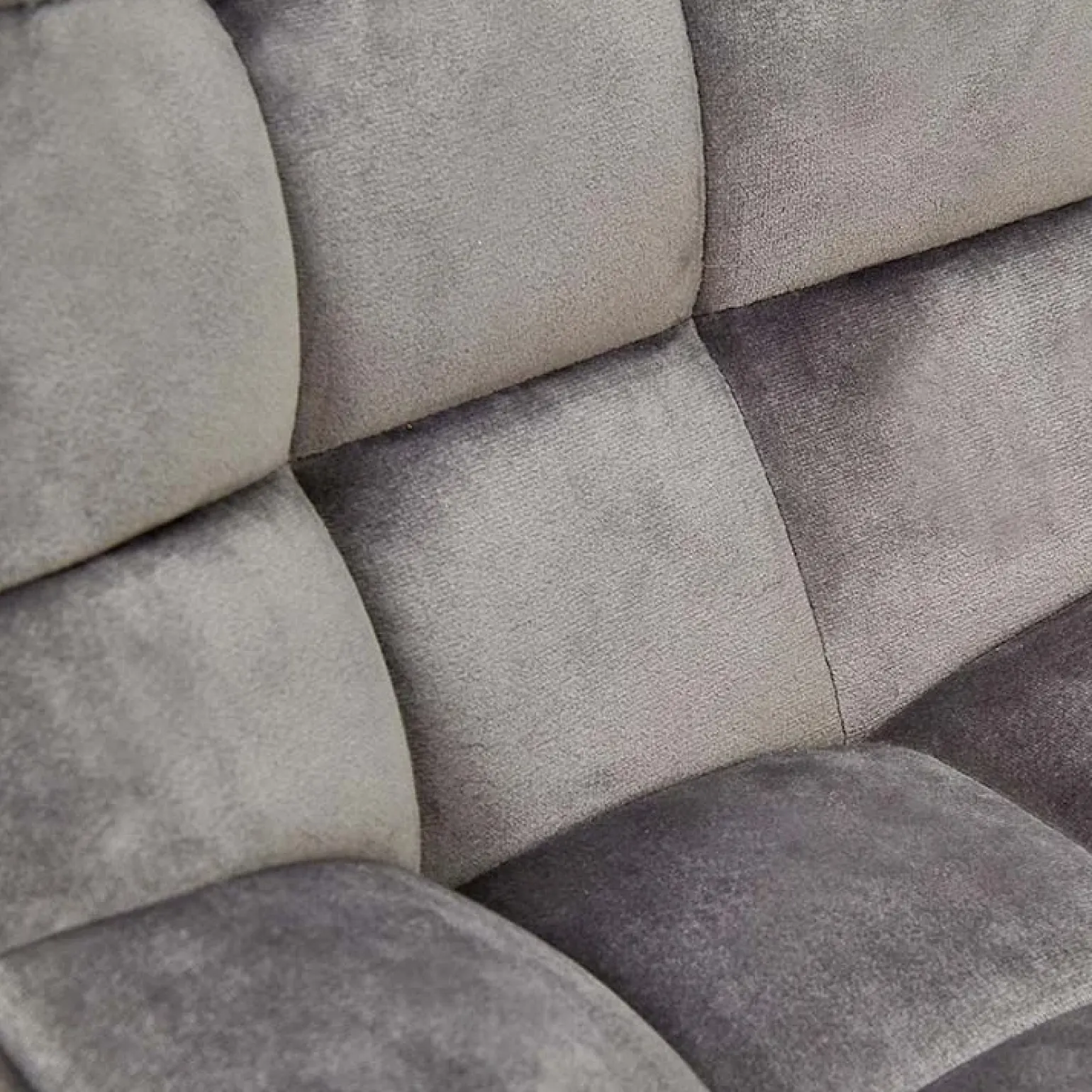 Sgabello imbottito regolabile in velluto grigio nero Fost