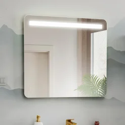 Specchio da parete con led 80x70cm Spot