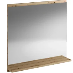 Specchio da parete 60x57cm con mensola rovere Bully