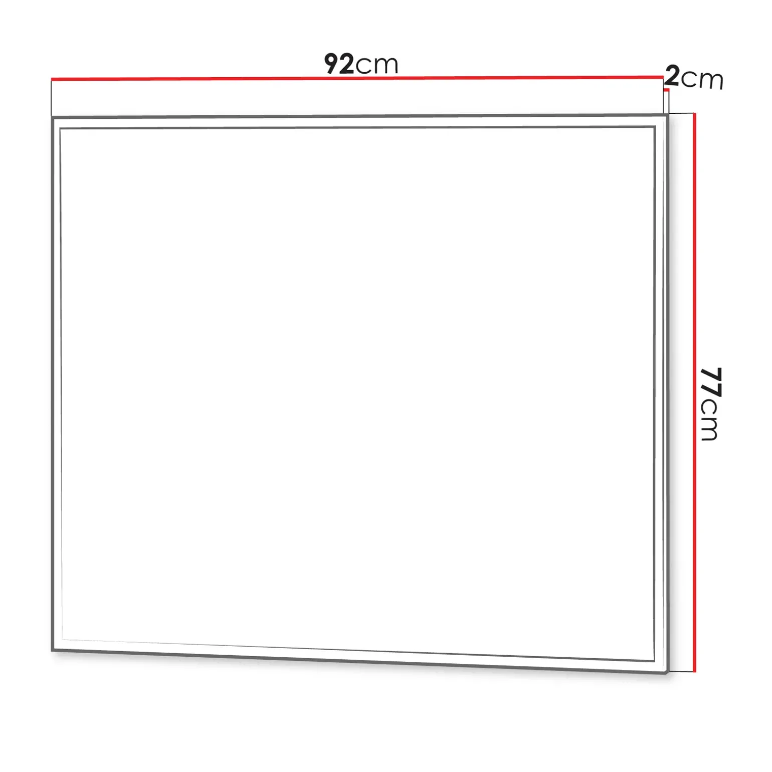 Specchio ingresso da parete 92x77cm grigio Accent