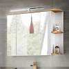 Specchio mobile contenitore 94x72cm 3 ante bianco rovere Dual