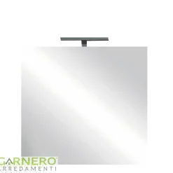 Specchio moderno con un LED 60x75cm vetro Premier