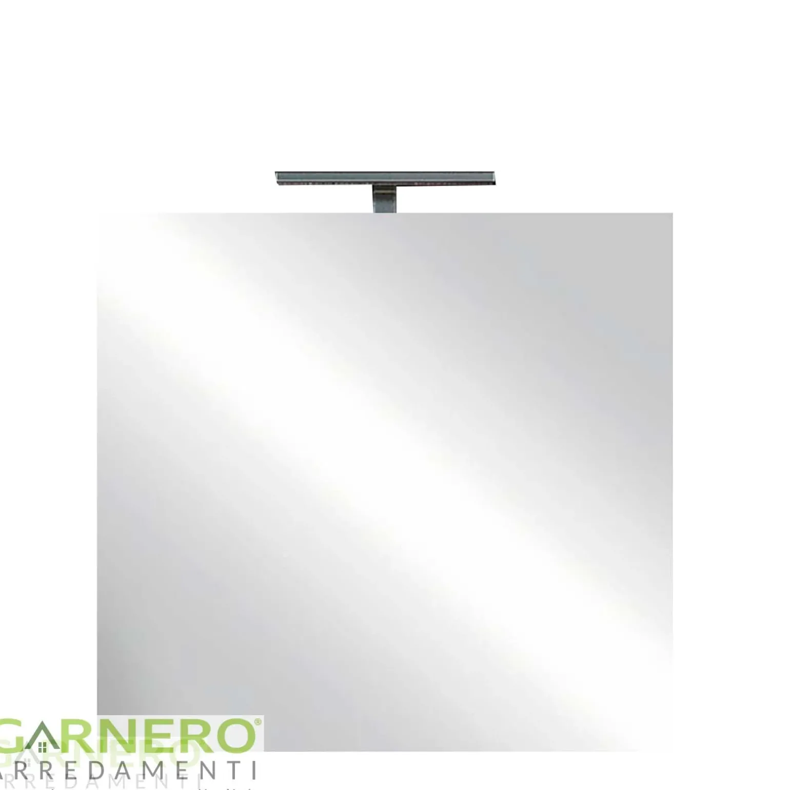 Specchio moderno con un LED 60x75cm vetro Premier